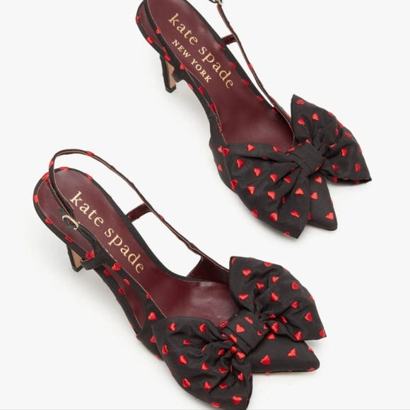 kate spade Shoes - Kate Spade Black and Red Women's Slingback Heels